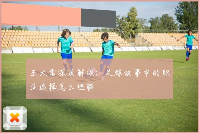 王大雷深度解读:足球故事中的职业选择怎么理解